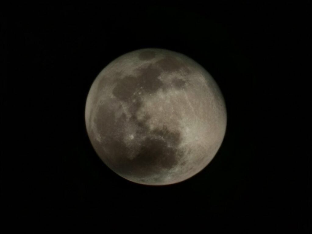 Moon's Image Before Moon's Blast