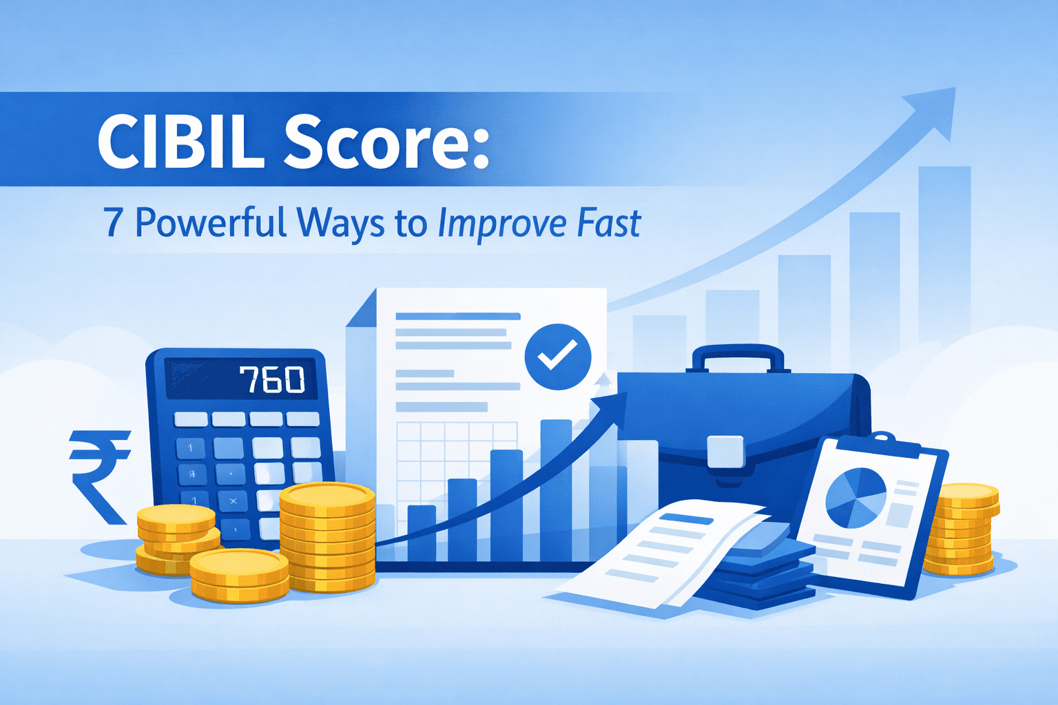 CIBIL score improvement tips India – 7 powerful ways to increase credit score fast